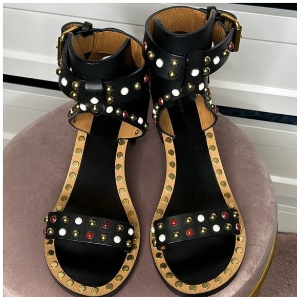 Isabel Marant Embellished Heeled Sandal - Picture 4 of 17